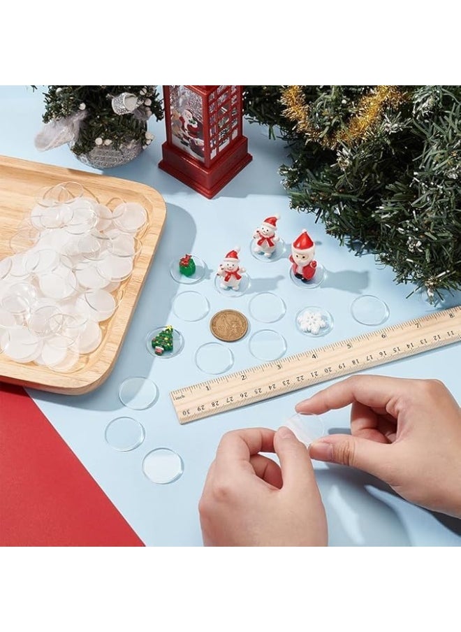 Horoof Home Horoof Home® 60 Pcs Clear Acrylic Circle Blanks – 3 cm Diameter, 2mm Thick – Transparent Round Acrylic Discs for DIY Crafts, Laser Cutting, Engraving, Painting, Keychains, and Decorations  - Image 3