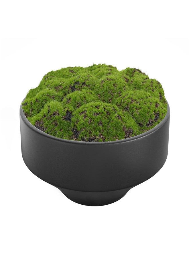 NAHARO New Moss Bowl, Handmade Ceramic. 11" Artificial Moss Bowl Centerpiece for Home Decoration, Living Room, Office - Image 1