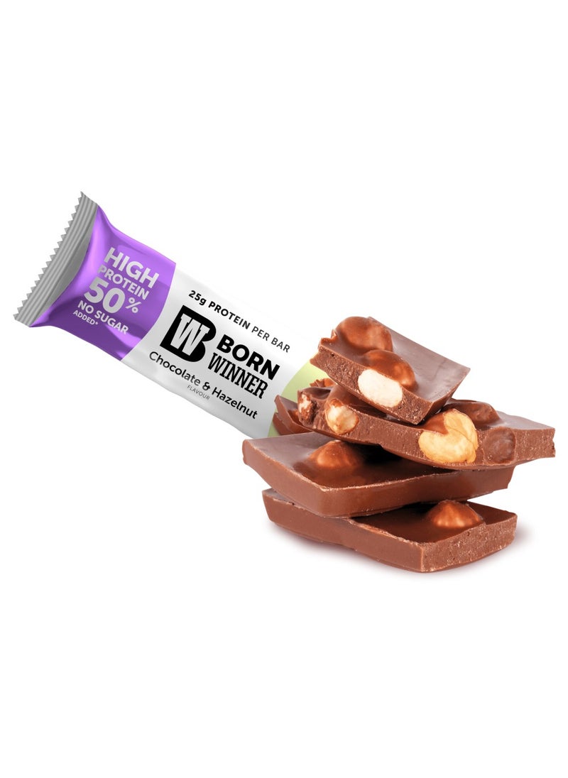 BORN WINNER Slim Protein Bar - Chocolate Hazelnuts - (12 pack)  - Image 3