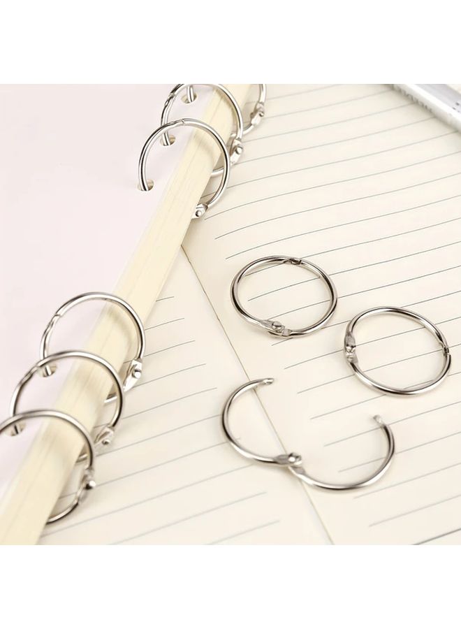 8pcs 1 Inch Stainless Steel Binder Rings Loose Leaf Clip Rings for Flash Cards Index Cards Keys - Image 4