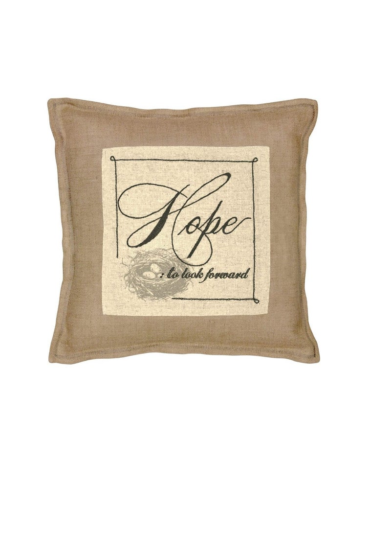 Handmade Collection Hope Sentiment Stamped Embroidery Kit 10in x 10in Stitched In Thread - Image 1