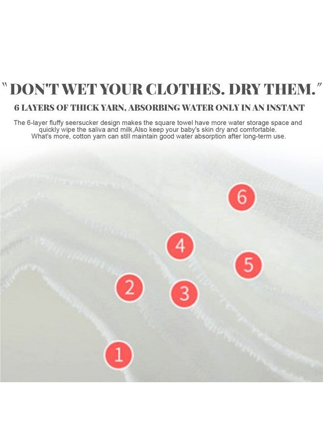 Setaria Viridis Baby Muslin Bath Towels- 3pcs Super Soft Cotton Muslin Baby Blanket Delicate Skin- 6 Layers Muslin Towels for Baby - Image 3