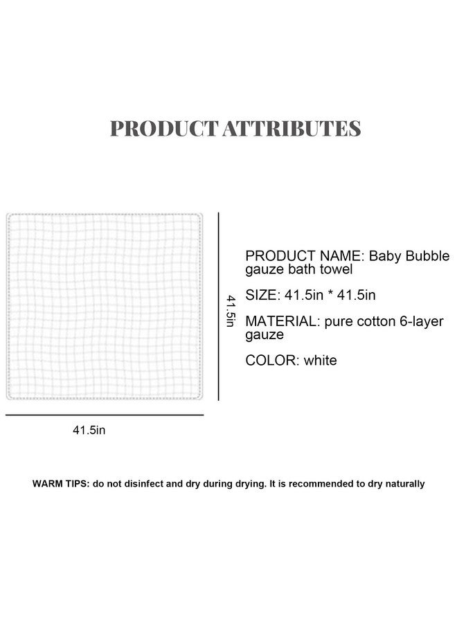 Setaria Viridis Baby Muslin Bath Towels- 3pcs Super Soft Cotton Muslin Baby Blanket Delicate Skin- 6 Layers Muslin Towels for Baby - Image 4