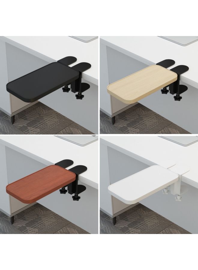 BURAQ Computer Desk Rotatable Arm(Teak Color Wooden Board) - Image 2