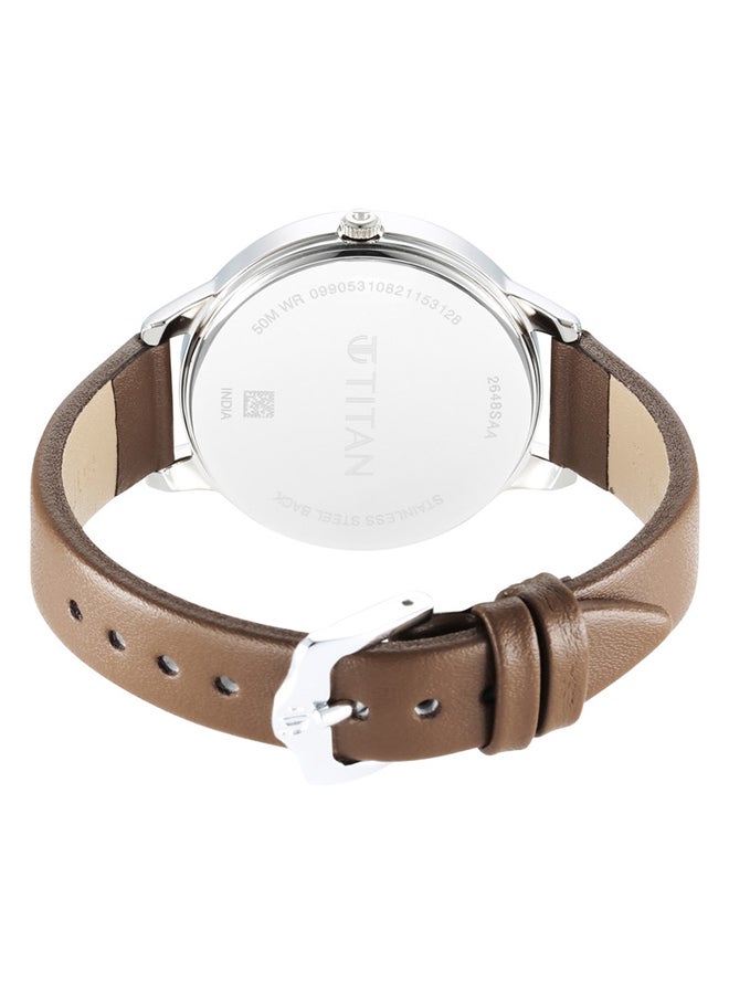 TITAN Leather Analog Wrist Watch 2648SL06 - Image 5
