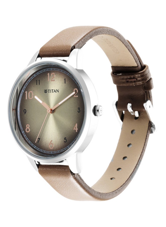 TITAN Leather Analog Wrist Watch 2648SL06 - Image 3