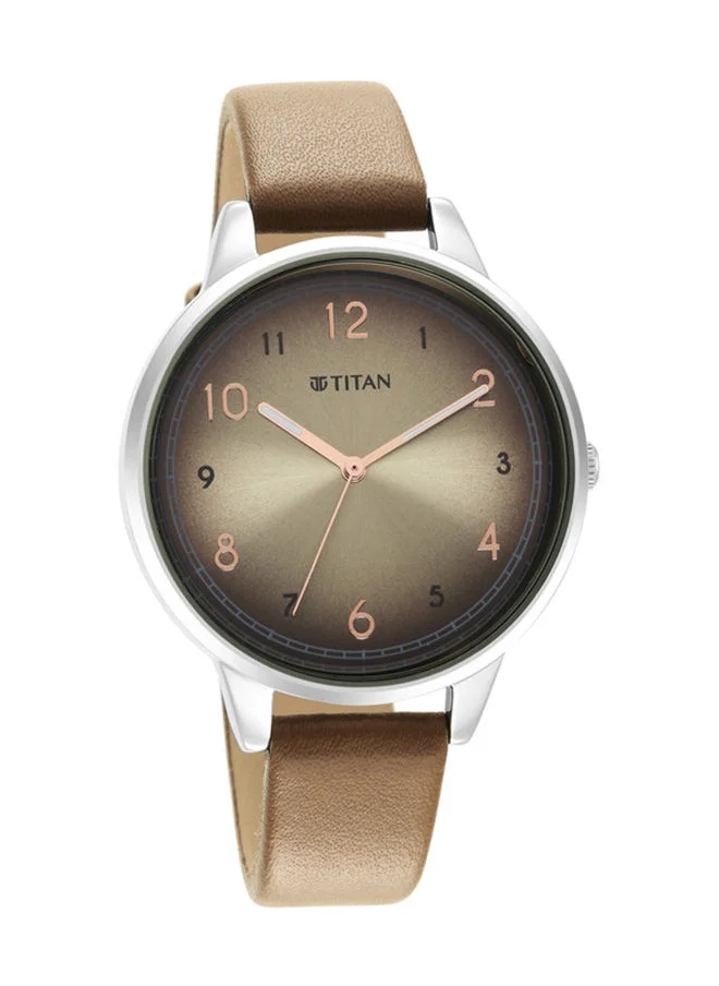 TITAN Leather Analog Wrist Watch 2648SL06