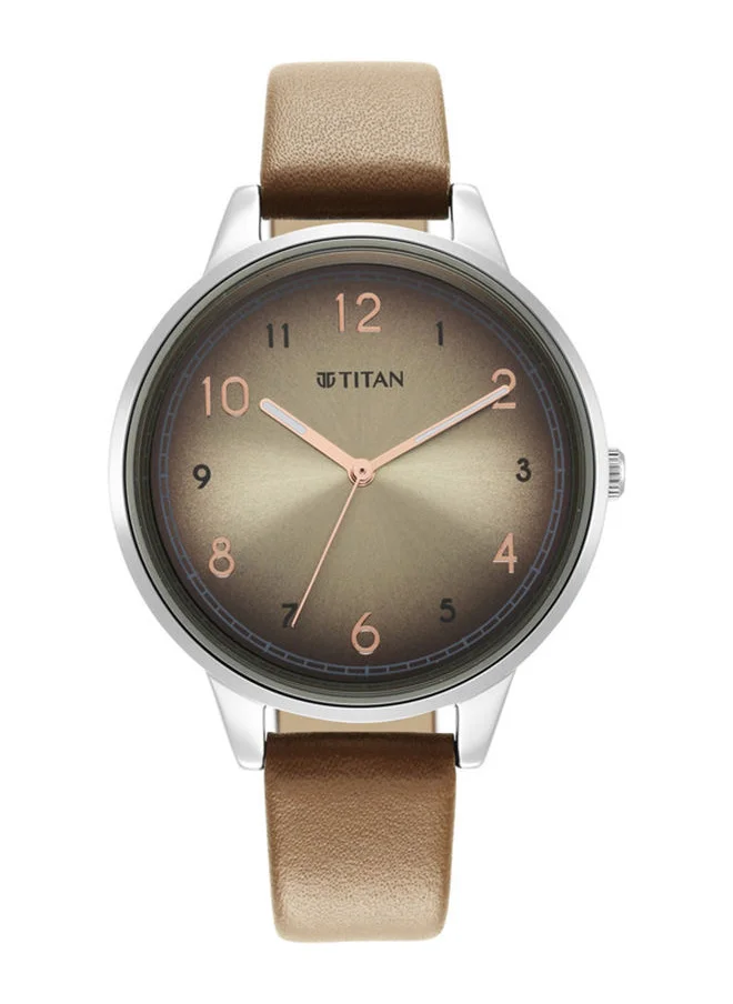 تيتان Leather Analog Wrist Watch 2648SL06