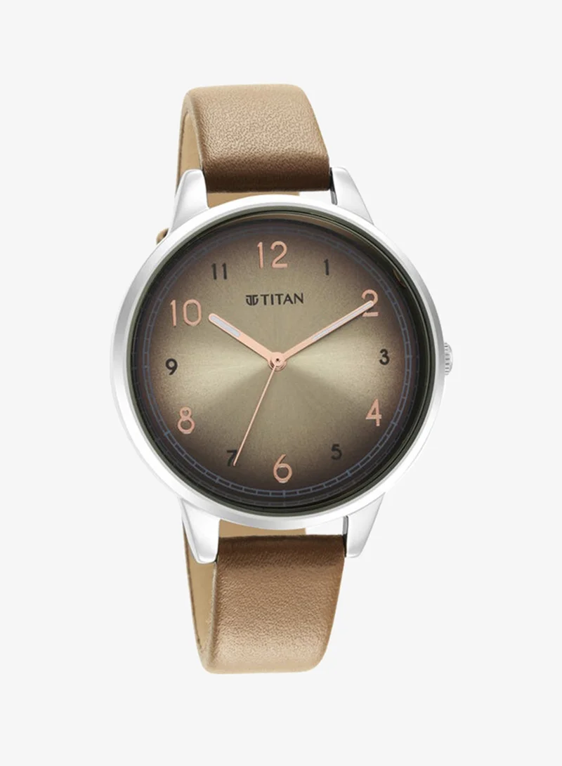 TITAN Leather Analog Wrist Watch 2648SL06