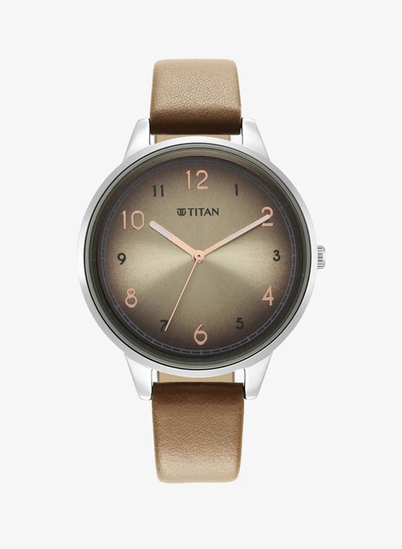 TITAN Leather Analog Wrist Watch 2648SL06