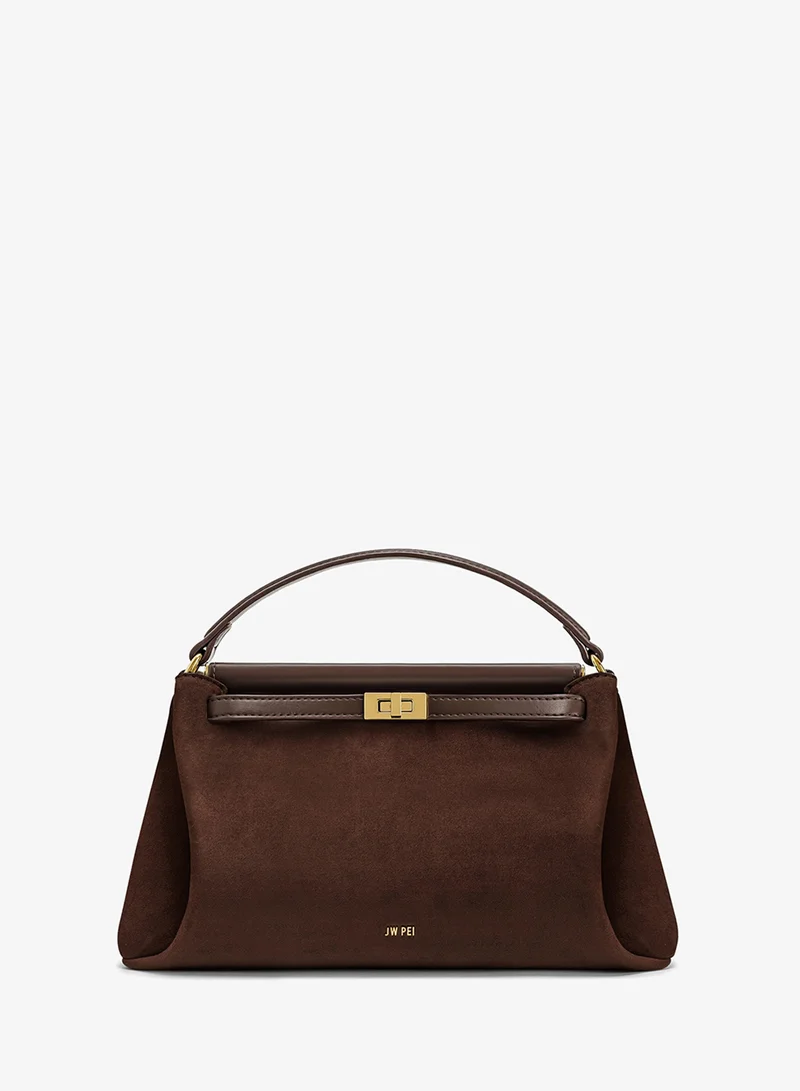 Carmen Faux Suede Top Handle Bag
