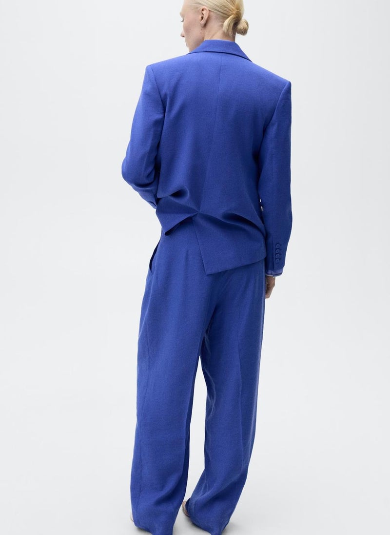 MANGO - Pleated Wideleg Suit Pants - Image 1