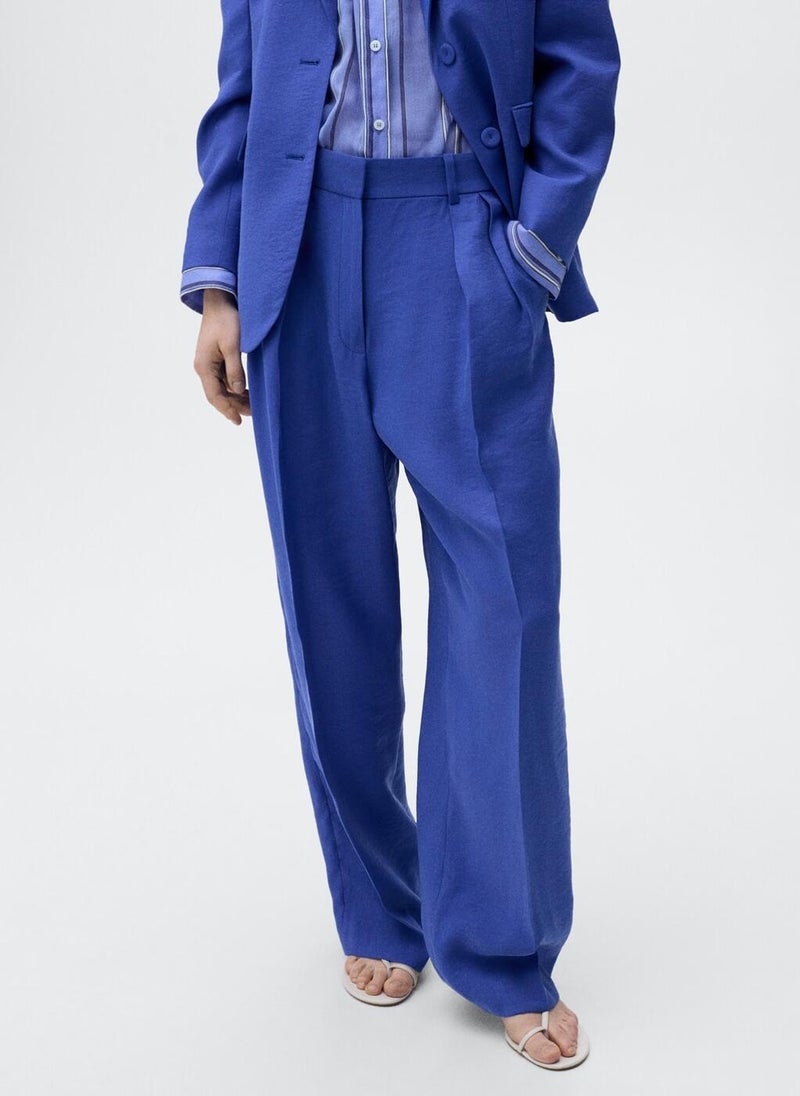MANGO - Pleated Wideleg Suit Pants - Image 1