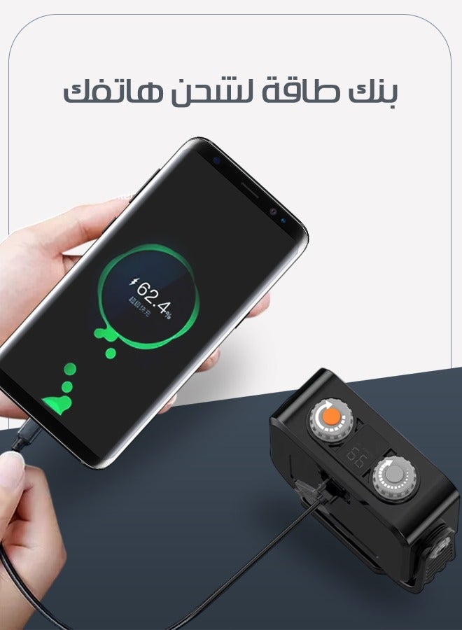 أسافي كشاف LED متعدد الاستخدامات، مناسب للتخييم والرحلات والاستخدام الخارجي - Image 3