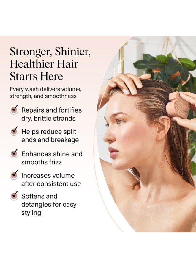 Kitsch لوح شامبو ماء الأرز من كيتش لنمو الشعر | قالب شامبو نباتي وطبيعي بالكامل لنمو الشعر | صنع في الولايات المتحدة | لوح شامبو الأرز لتقوية الشعر الضعيف أو التالف | خالي من البارابين | خالي من الكبريتات، 3.2 أوقية - Image 4