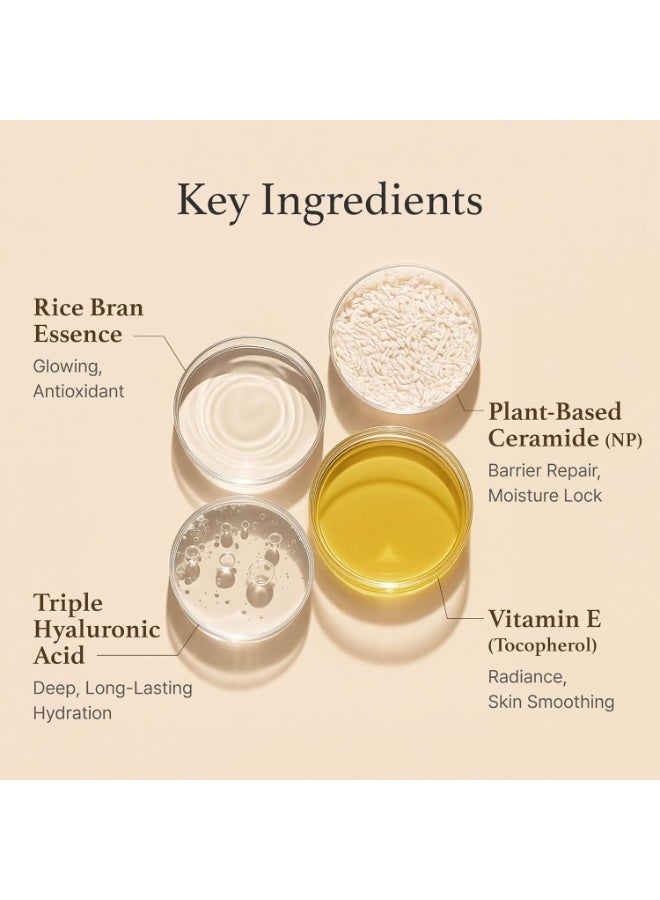 I'M FROM I’M FROM Rice Cream 50g | 41% Rice Bran Essence with Ceramide | Moisturizing Korean Face Cream for Glowing, Smooth & Even Skin Tone | Strengthens Skin Barrier & Deeply Nourishes - Image 4