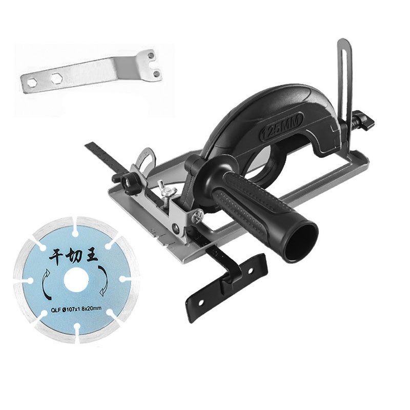 0-45° Angle Adjustable 0-40mm Cutting Depth Adjustment Positioning Bracket Angle Grinder Retrofit Cutting Machine Slotting Base For 100-125MM Angle Grinder - Image 1