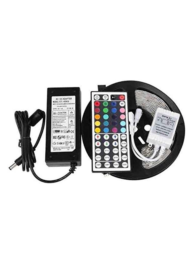 Lighting EVER Rgb LED Strip Waterproof 5meter 300 LEDs/roll 24 Keys Ir Remote 12v 6a Power Adapter 