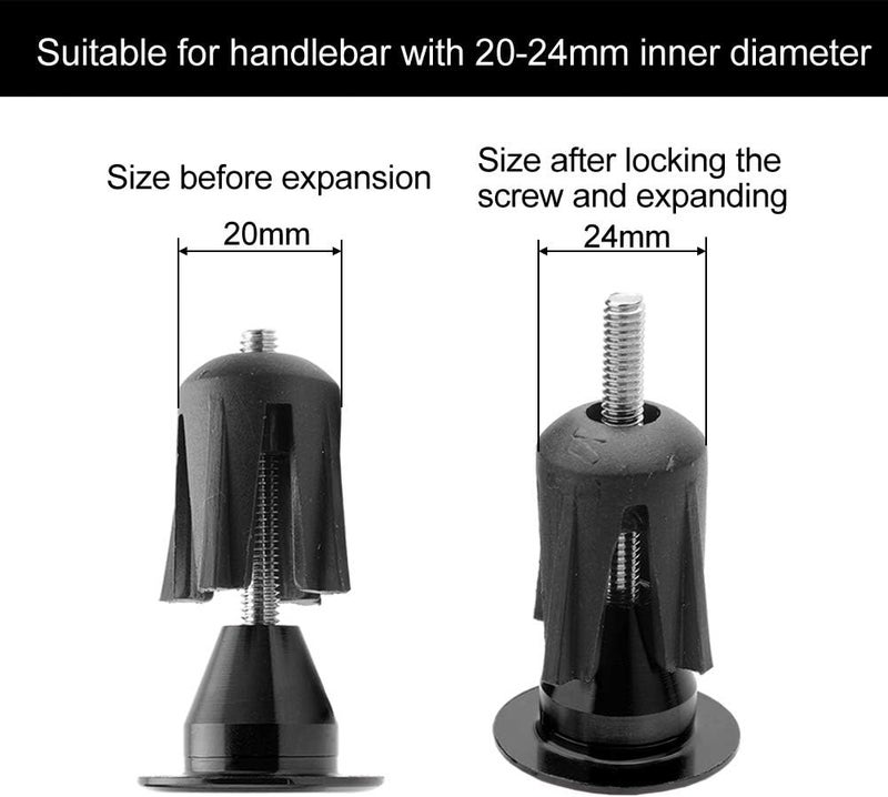 TOPCABIN Double Lock Bicycle Handlebar Grips - Rubber Comfortable BMX Mountain Bike Grips - Image 3