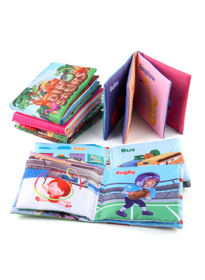 Three-dimensional Baby Cloth Book Hand Tear Not To Rot With Ring Paper English Palm Book Cognition Baby Cloth Book Rg - Image 4
