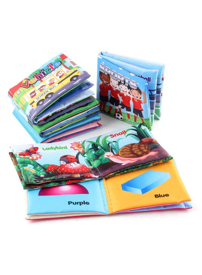 Three-dimensional Baby Cloth Book Hand Tear Not To Rot With Ring Paper English Palm Book Cognition Baby Cloth Book Rg - Image 3