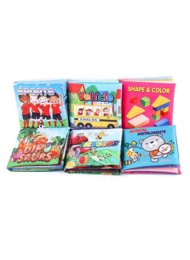 Three-dimensional Baby Cloth Book Hand Tear Not To Rot With Ring Paper English Palm Book Cognition Baby Cloth Book Rg - Image 5