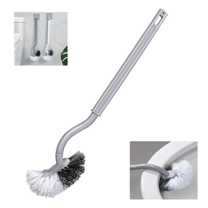 Karomouj Modern Bathroom Cleaning Brush with Holder - Deep Cleaning Brush for Toilet, Sink, Tub & Tile - Stylish Bathroom Accessories & Cleaning Supplies (Multicolor) - Image 1