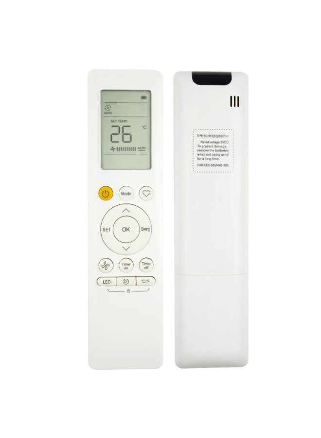 NIBEMINENT Compatible Replacement Remote Control for Enerli Midea Air Conditioner RG10F2(B2)/BGEFU1  - Image 2