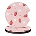 KARREAL 2 Pcs Car Cup Coasters Cute Strawberry Universal NonSlip Rubber Car Coasters for Cup Holders 275 inch Car Interior Accessories for Women - Image 2