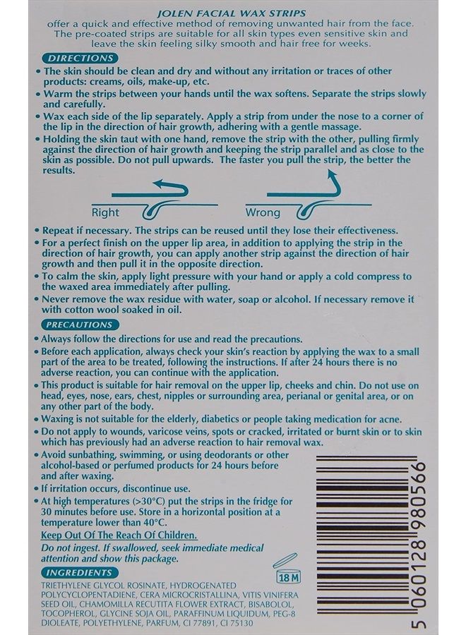 jOLEN شرائح الشمع 16 للبشرة الحساسة - Image 2