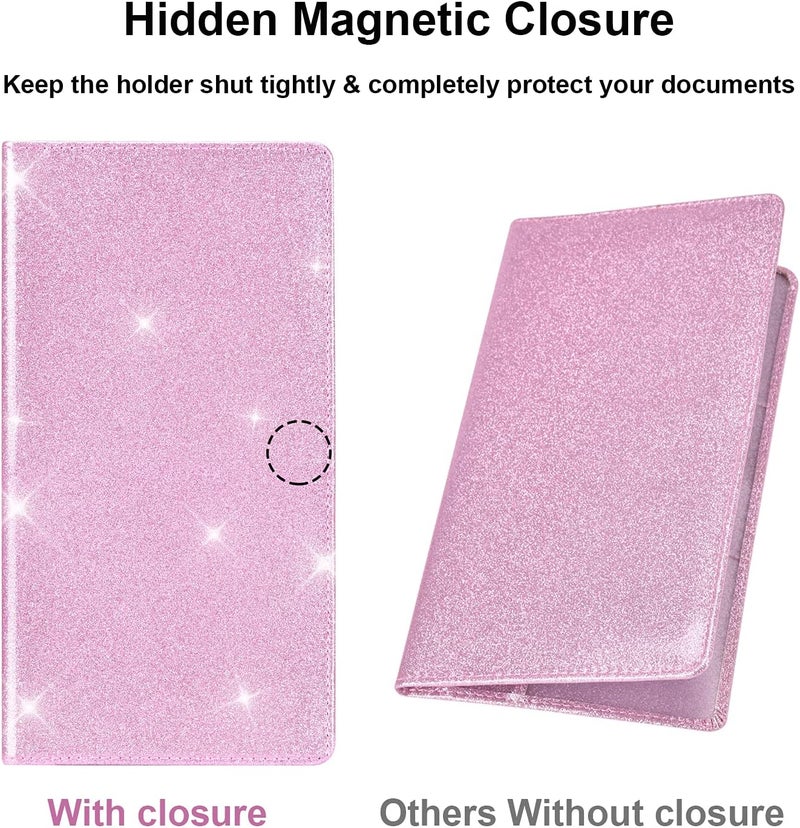 Cacturism Bling Pink Car Registration and Insurance Holder - Vehicle Glove Box Organizer - Image 5
