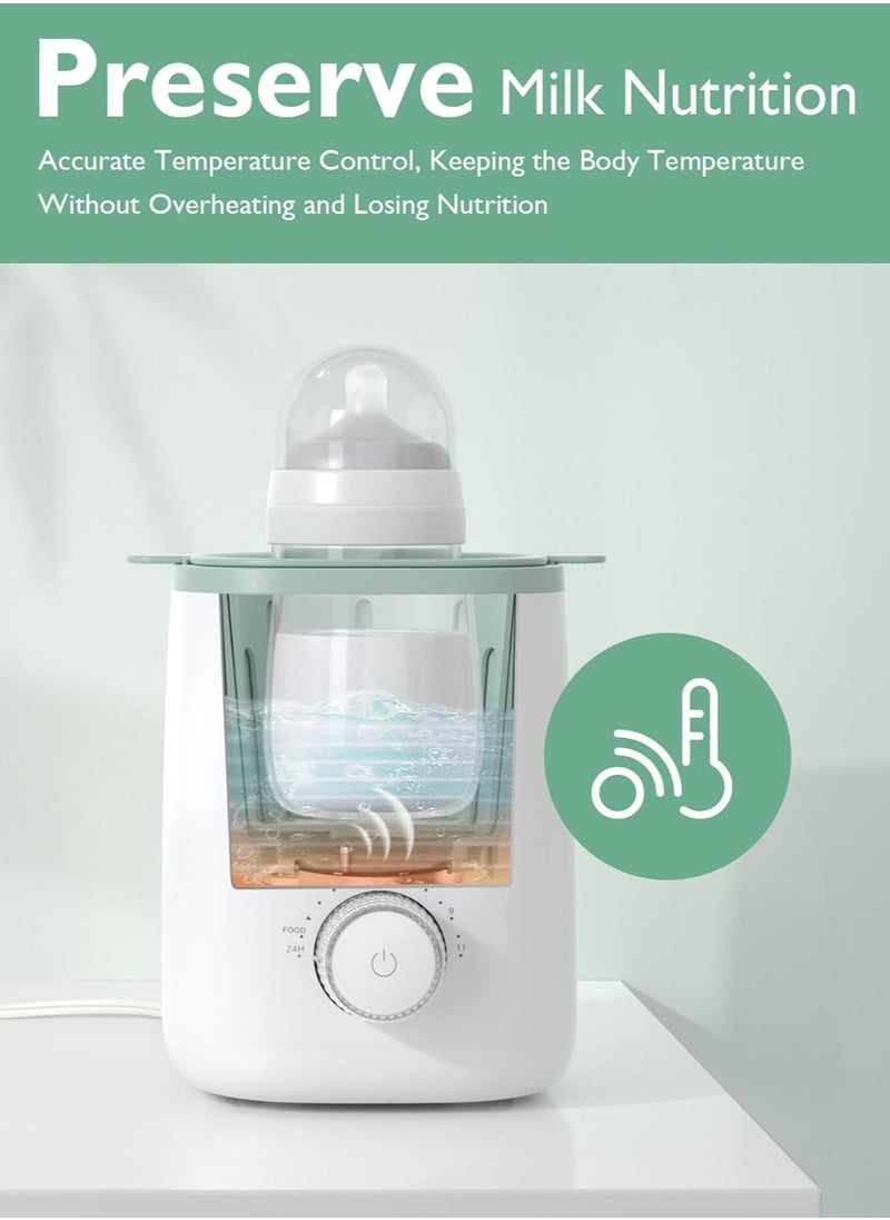 Momcozy Bottle Warmer, 9-in-1 Baby Bottle Warmer with Night Light, Accurate Temperature to Preserve Fullest Nutrients in Breast Milk, Bottle Warmers for All Bottles with Breastmilk or Formula  - Image 2