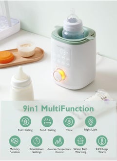 Momcozy Bottle Warmer, 9-in-1 Baby Bottle Warmer with Night Light, Accurate Temperature to Preserve Fullest Nutrients in Breast Milk, Bottle Warmers for All Bottles with Breastmilk or Formula  - Image 4