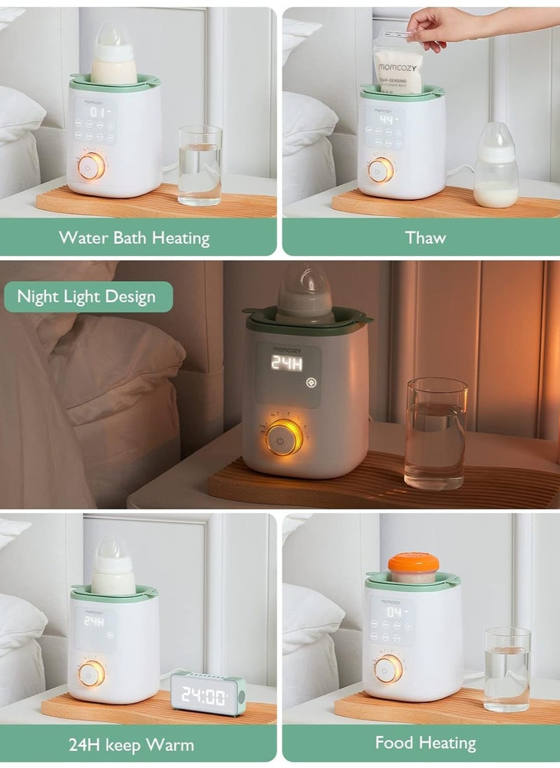 Momcozy - Bottle Warmer, 9-in-1 Baby Bottle Warmer with Night Light, Accurate Temperature to Preserve Fullest Nutrients in Breast Milk, Bottle Warmers for All Bottles with Breastmilk or Formula - Image 1