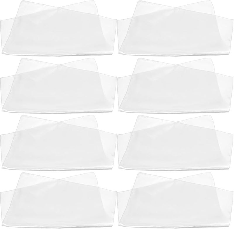 8 قطع من مناديل القماش الساتان الناعمة القابلة لإعادة الاستخدام والماصة للماء للحفلات والمطاعم والمنزل - Image 2