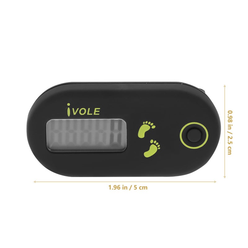 Kisangel Clip on Step Counter Walking Digital Counter Sports Step Pedometers Tracker E Clips Pedometers for Steps and Miles Mini Pocket Tools - Image 2
