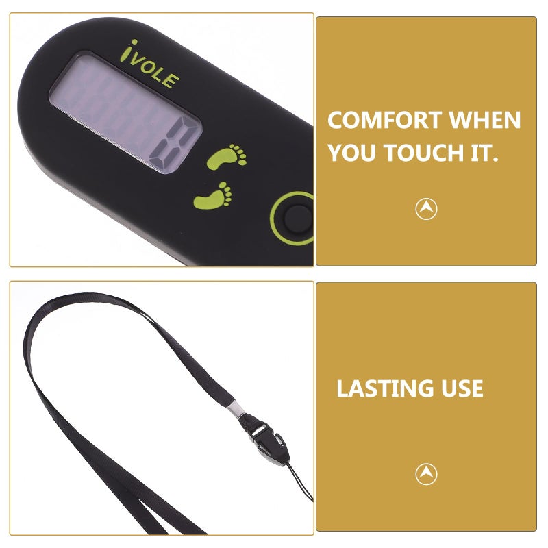 Kisangel Clip on Step Counter Walking Digital Counter Sports Step Pedometers Tracker E Clips Pedometers for Steps and Miles Mini Pocket Tools - Image 3
