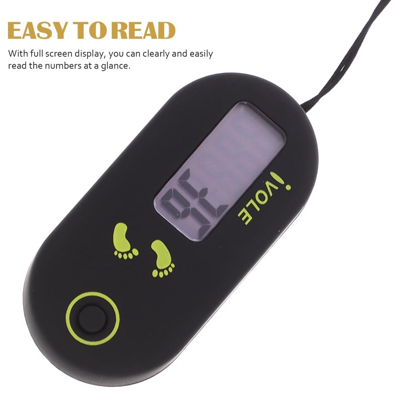 Kisangel Clip on Step Counter Walking Digital Counter Sports Step Pedometers Tracker E Clips Pedometers for Steps and Miles Mini Pocket Tools - Image 4