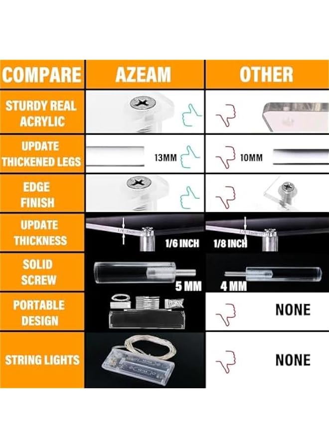 بيوينتي كاستويف حامل عرض من الاكريليك الشفاف، رف منظم من 4 طبقات للمجسمات والالعاب والمجوهرات والكب كيك والحلوى والعطور وطلاء الاظافر - رافع البيع بالتجزئة - Image 2