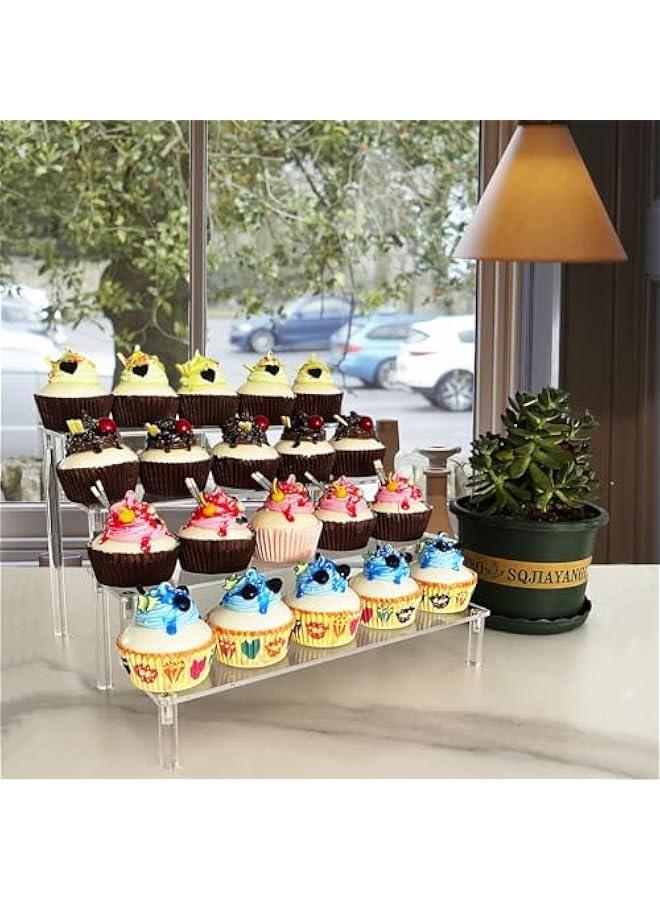 بيوينتي كاستويف حامل عرض من الاكريليك الشفاف، رف منظم من 4 طبقات للمجسمات والالعاب والمجوهرات والكب كيك والحلوى والعطور وطلاء الاظافر - رافع البيع بالتجزئة - Image 4