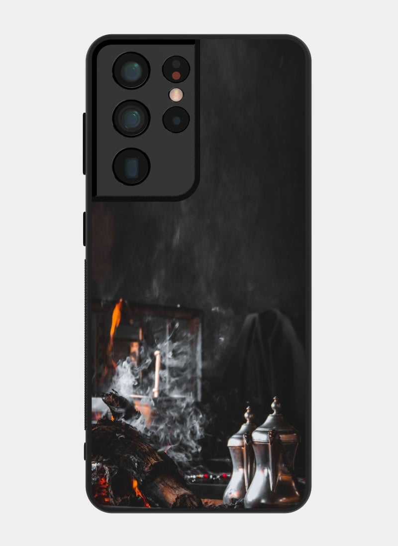 PXLAAT Samsung Galaxy S21 Ultra case cover Dalah And Arabic Coffee - Image 1