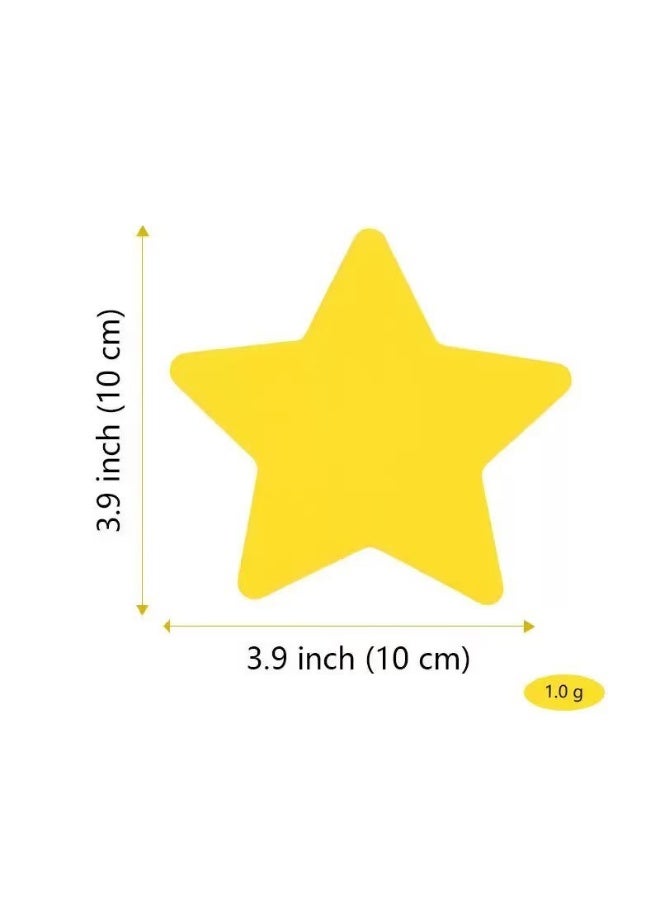 50 Sheets Of Yellow Double-Sided Colored Paper Star-Shaped Decorations For Classrooms, DIY Children's School Craft Party Decorations - Image 3