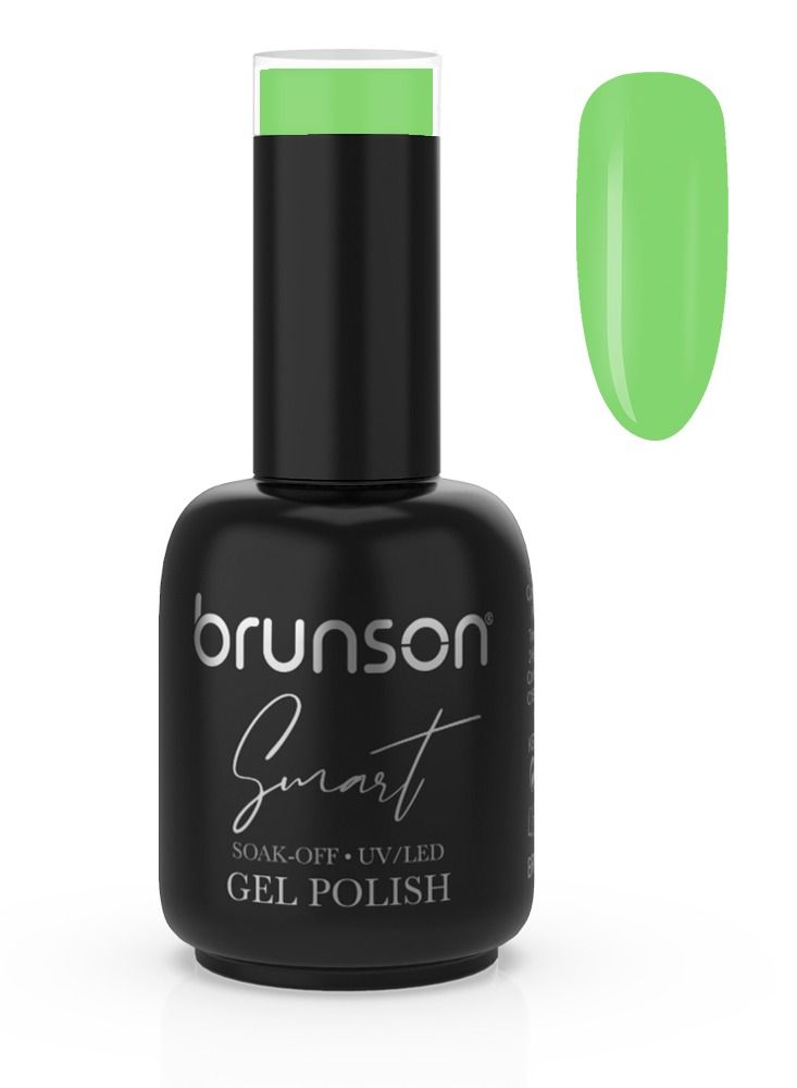 برونسون Gel Nail Polish, 15ml Smart Gel Nails Glossy Shine Finish Long Lasting Soak off UV/LED Gel Polish for Nail Art French Manicure Pedicure Salon Quality Chip Resistant Gel Nail Extensions UV Gel