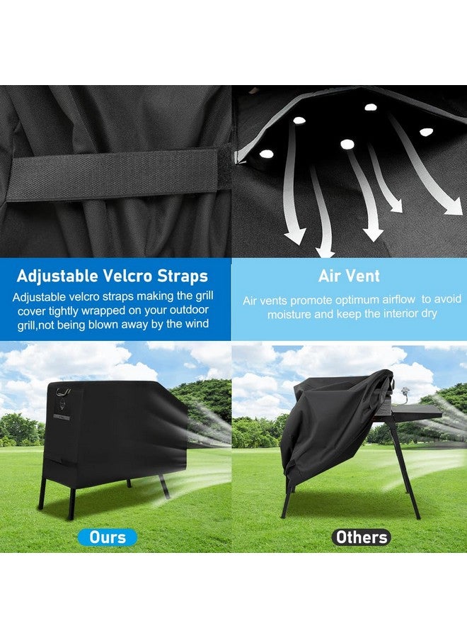 KINGLY Griddle Cover for Blackstone 22/17 Inch Griddle with Hood & Stand, Rip-Proof Heavy Duty, Waterproof UV & Fade Resistant, Velcro Strap & Air Vent - Image 4