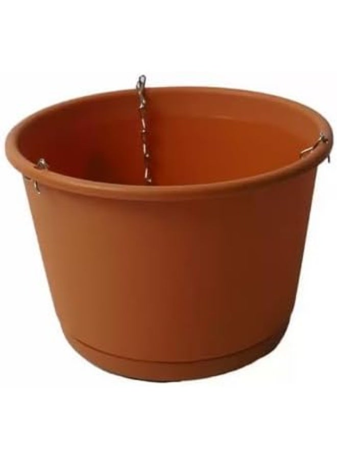 Plastic Plants Pot Container Indoor and Outdoor Hanging Plant Holder- 21X15cm - Image 3
