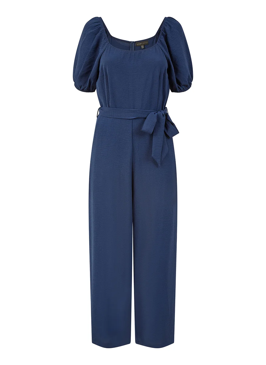 MELA LONDON Square Neck Puff Sleeve Culotte Jumpsuit