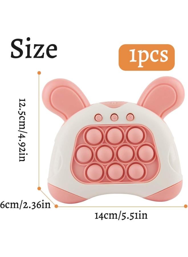 Zain Puzzle Game Machine, ZoneYan Puzzle Toy, Puzzle Pop It, Pop It Fidget Toy, Quick Push Game, Puzzle Game Machine Game Controller, Decompression Toy Console (Pink) - Image 2