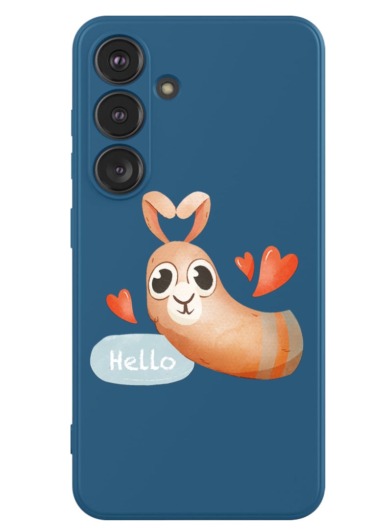 Theodor Protective Slim Fit Case Liquid Silicone Cover with Full Body Protection Anti-Scratch Shockproof Case For Samsung Galaxy S24 Plus (Blue) - Hello Camel - Image 1