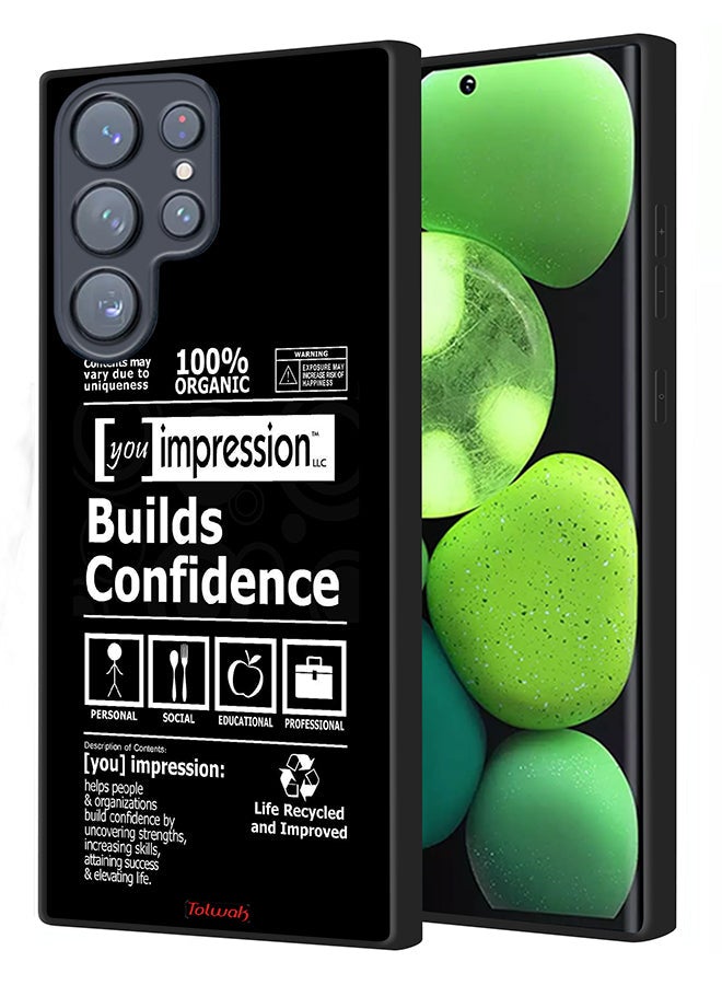 Tolwak Samsung Galaxy S23 Ultra 5G Protective Case Cover Builds Confidence Sticker - Image 1