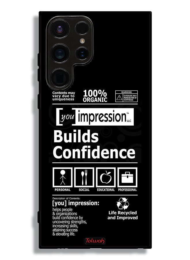 Tolwak Samsung Galaxy S23 Ultra 5G Protective Case Cover Builds Confidence Sticker - Image 3